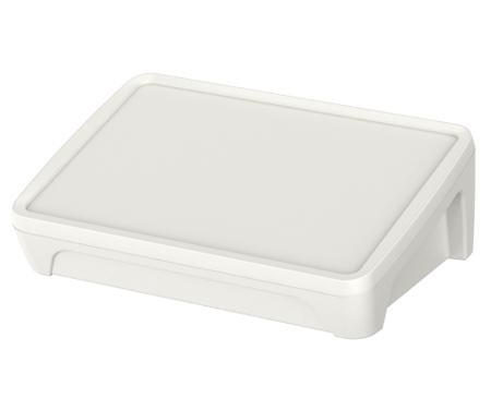 35107076.HMT1 Bopla BoPad Series White ABS Desktop Enclosure, Sloped Front, 215 x 150 x 75.70mm