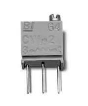 64WR100KLF 100kΩ, Through Hole Trimmer Potentiometer 0.25 W @ 85 °C Top Adjust TT ElectronicsBI, 64