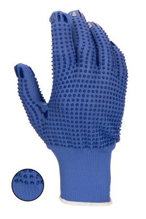 G798-10 RS PRO Blue Polyester General Purpose Gloves, Size 10, XL, PVC dots Coating