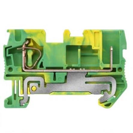 8WH5100-3KG07 Siemens 8WH Series Green, Yellow Din Rail Terminal, 4mm², 1-Level, Spring Termination, CSA