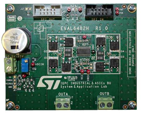 EVAL6482H STMicroelectronics Demonstration Board Power Management for L6482H for Microstepping Motor Driver