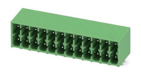 1053824 Phoenix Contact, 3.5mm Pitch, DMC 1.5, 12 Way, Right Angle, Pluggable Terminal Block, Header, Through Hole, Solder