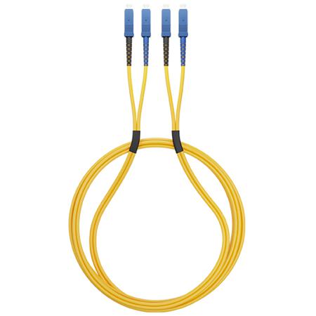 JSCSC2DOS2 CAE Multimedia Connect SC to SC Duplex Multi Mode OS2 Optical Patch Cord, 9μm, Yellow, 3m