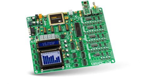 MIKROE-4459 MikroElektronika EasyPIC v7a Development System 8 bit Development Board