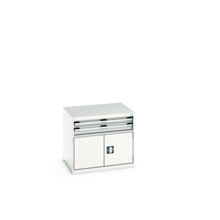 40020011-16V Bott 2 Door, 2 Drawer Sheet Steel Floor Standing Storage Cabinet, 800 X 650 X 700mm