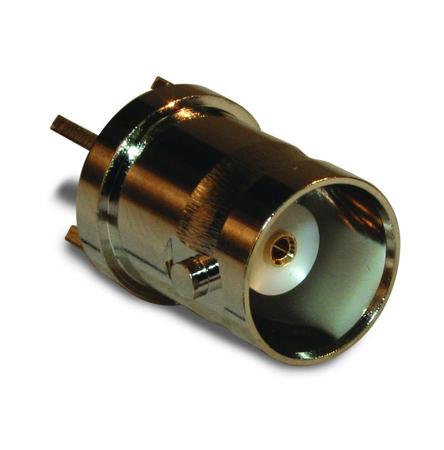 112404 Amphenol RF  Series, Jack Through Hole BNC Connector, 50Ω, Solder Cup Termination, Straight Body