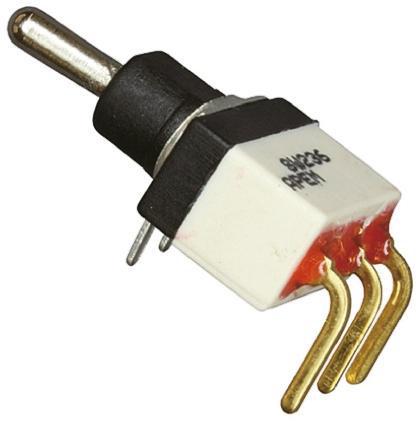 SW236-7 Apem SP Toggle Switch, On-On, PCB