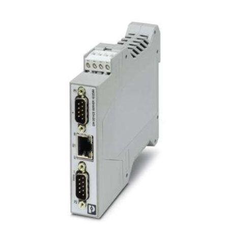 2702773 Phoenix Contact Serial Device Server, 1 Ethernet Port, 2 Serial Port, RS232, RS422, RS485 Interface