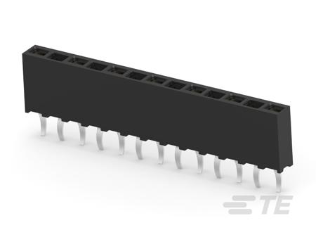 1-215297-3 TE Connectivity AMPMODU Series Vertical PCB Mount PCB Header, 13 Contact(s), 2.54mm Pitch, 1 Row(s), Shrouded