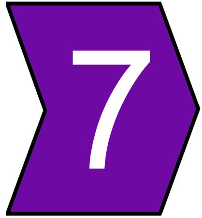 901-10312 HellermannTyton Helagrip Slide On Cable Marker, Pre-printed 7 White on Violet 4 → 9mm Dia. Range