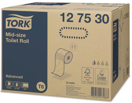 127530 Tork 27 rolls of Toilet Roll, 2 ply