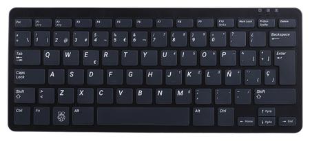 Rpi-KYB--ES-_Black Raspberry Pi Keyboard ES Black/Grey