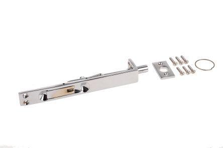 894-6718 RS Pro Brass Chrome Plated Door Bolt, 150mm