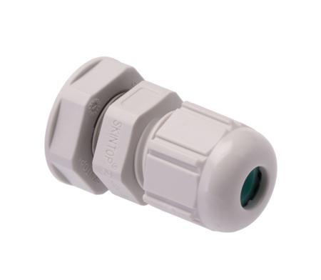 53111407---53119200 Lapp M12 Grey Polyamide, IP68 Cable Gland With Locknut
