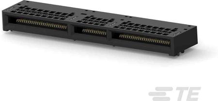 2327670-3 TE Connectivity Right Angle Female Edge Connector, Surface Mount, 140-Contacts, 0.6mm Pitch, 2-Row, Solder Termination