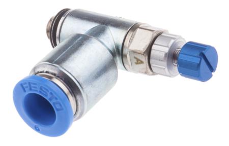 GRLA-M5-QS-6-RS-D Festo GRLA Series Exhaust Regulator, 6mm Tube Inlet Port