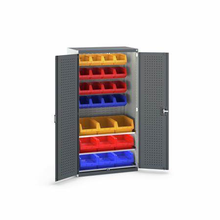 40021118-19V Bott 2 Door Sheet Steel Floor Standing Cupboard, 1050 X 650 X 2000mm