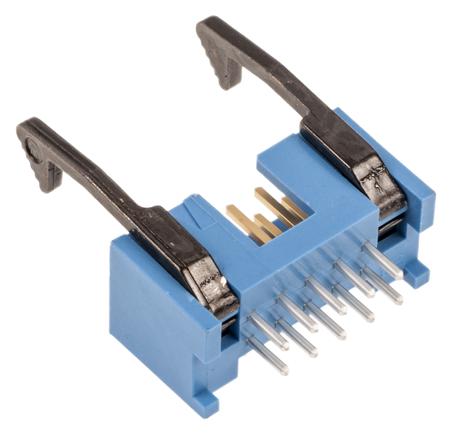 2-1761606-3 TE Connectivity AMP-LATCH Series Straight Through Hole PCB Header, 10 Contact(s), 2.54 mm Pitch, 2 Row, Shrouded