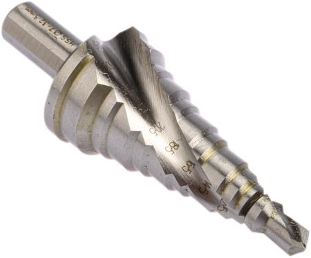 05310 EXACT HSS 7 → 30.5mm Step Drill Bit, 11 Steps, 6mm Max Drilling Thickness