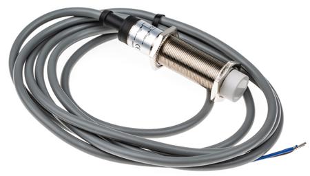 184-5597 RS PRO Capacitive Threaded Barrel Proximity Sensor, M18, 8 mm Detection, 2-Wire NO, 20 → 250 V ac