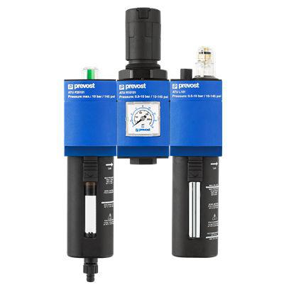 ATU-T2510101 PREVOST G 1/4 Female Filter Regulator Lubricator, 25μm Filtration Size