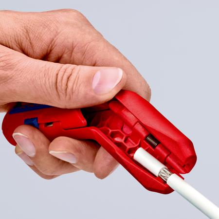 16 95 02 SB Knipex  Series ErgoStrip® Universal stripping tool, 0.2 mm² Min, 135 mm Overall