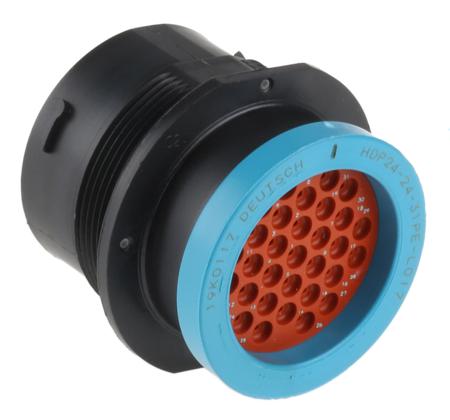 HDP24-24-31PE-L017 Deutsch HD20 Series, 31 Pole Cable Mount Housing Socket, For Use With Male Contacts, IP67