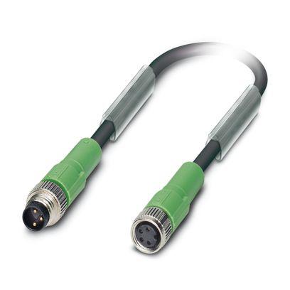 1501362 Phoenix Contact Male 3 way M8 to Female 3 way M8 Industrial Automation Cable Assembly, 2 m