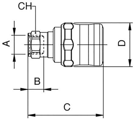 187-8866 SAFETY QUICK COUPLING 3/8