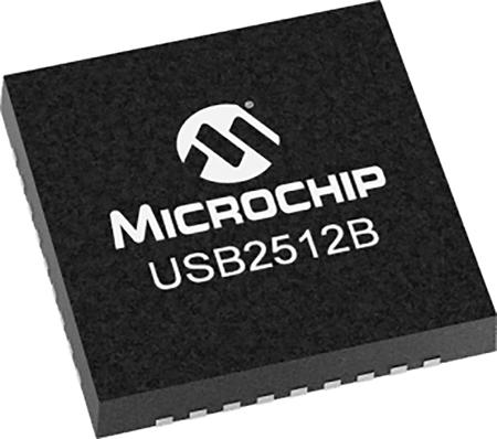 USB2512B-M2 Microchip USB2512B/M2, USB Controller, 3.3 V, 36-Pin SQFN