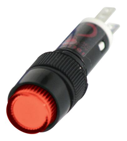 AP8M122-R Idec Red Panel Mount Indicator, 24V ac/dc, 8.1mm Mounting Hole Size, Solder Tab Termination