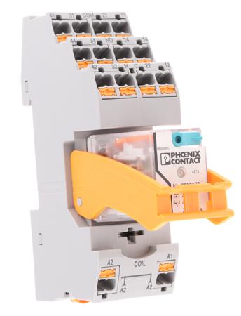 2903308 Phoenix Contact RIF Series Interface Relay, DIN Rail Mount, 24V dc Coil, 4PDT, 4-Pole