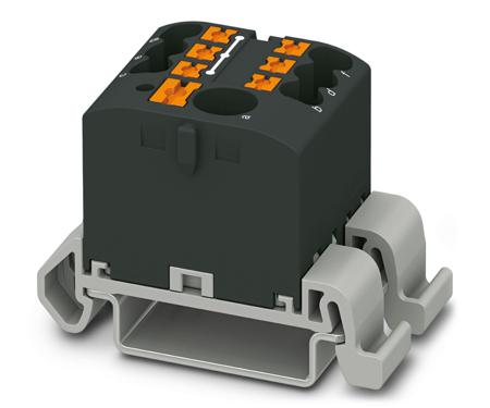 3273212 Phoenix Contact Distribution Block, 7 Way, 4mm², 24A, 690 V, Black