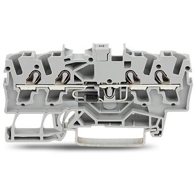 2002-1411-1000-411 Wago 2002-1411/1000-411, Grey Component Terminal Block, 2.5mm², 1-Level, Push In Termination