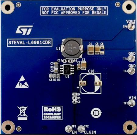 STEVAL-L6981CDR STMicroelectronics  Step Down Regulator for L6981 for Power Tools