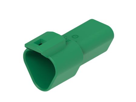 DT04-3P-TE03 TE Connectivity, DT04-3P Automotive Connector Plug Green Cable 3 Way, Cable Termination
