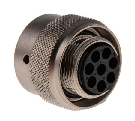 UT06128SH Souriau Sunbank by Eaton, UTO 8 Way Cable Mount MIL Spec Circular Connector Receptacle, Socket Contacts,Shell Size 12