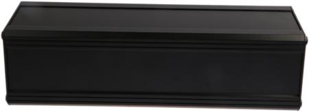 188-1262 RS PRO Extruded Aluminium Heat Sink Case, IP40, 300 x 100 x 86mm Black