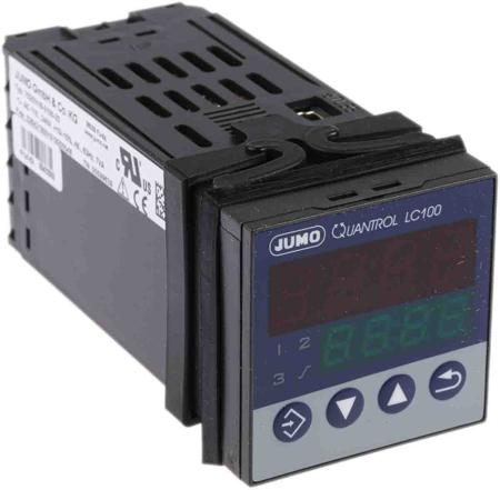 702031/8-3100-23 Jumo QUANTROL PID Temperature Controller, 48 x 48mm 1 (Analogue), 1 Binary Input, 2 Output Analogue, Relay, 110
