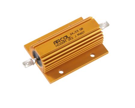 HS100M-100R-JM407 Arcol 100W Aluminium Chassis Mount Resistor HS100M 100R JM407 5%