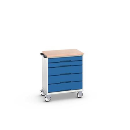 16927001-11 Bott, 5 Drawer Sheet Steel Floor Standing Cabinet, 800 x 600 x 980mm