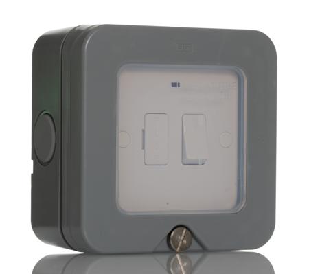 WP53-02 BG Electrical 13A 1 Gang Switched Fused Spur IP66
