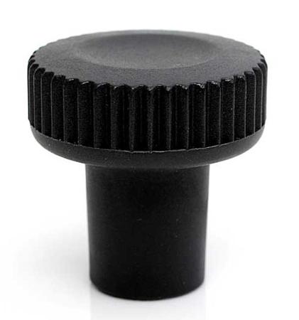 188-861 RS PRO Black Thermoplastic Thumbscrew Clamping Knob, M10, Threaded Mount