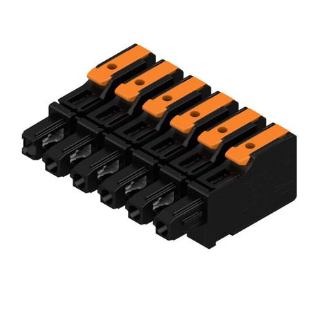 8000078332 Weidmüller, 7.5mm Pitch, OMNIMATE 4.0, 6 Way, , Pluggable Terminal Block, Plug, PCB Mount, Snap In Termination,