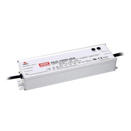 HLG-100H-24B MEAN WELL LED Driver, 24V Output, 100W Output, 4A Output, Constant Current / Constant Voltage