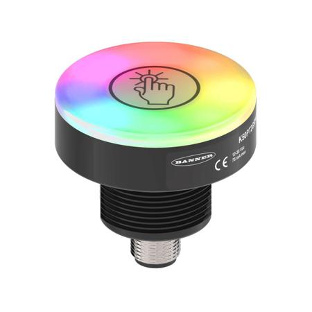 K50PTCKQ Banner Blue, Green, Red LED Indicator Lamp, 18 → 30V dc, 50mm Diameter
