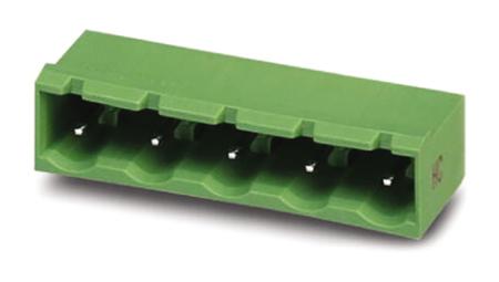 1728895 Phoenix Contact, 7.62mm Pitch, COMBICON GMSTBA, 6 Way, Right Angle, Pluggable Terminal Block, Header, Through Hole,