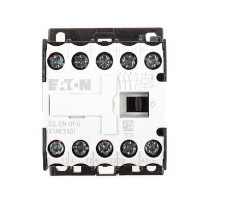 010343-DILEM-01-G-24VDC- Eaton xStart DILEM 3 Pole Contactor - 9 A, 24 V dc Coil, 3NO, 4 kW