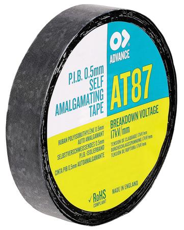 AT87 Advance Tapes Black Self Amalgamating Tape 50mm x 10m