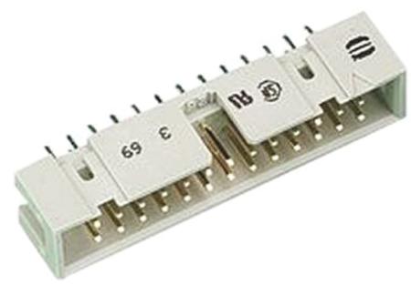 09185347324 HARTING SEK 18 Series Straight Through Hole PCB Header, 34 Contact(s), 2.54 mm Pitch, 2 Row, Shrouded